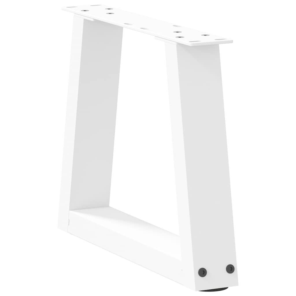 Pieds de table basse en forme de V, 2 pièces, blanc, 30 x (30-31,3) cm, acier - XIOS