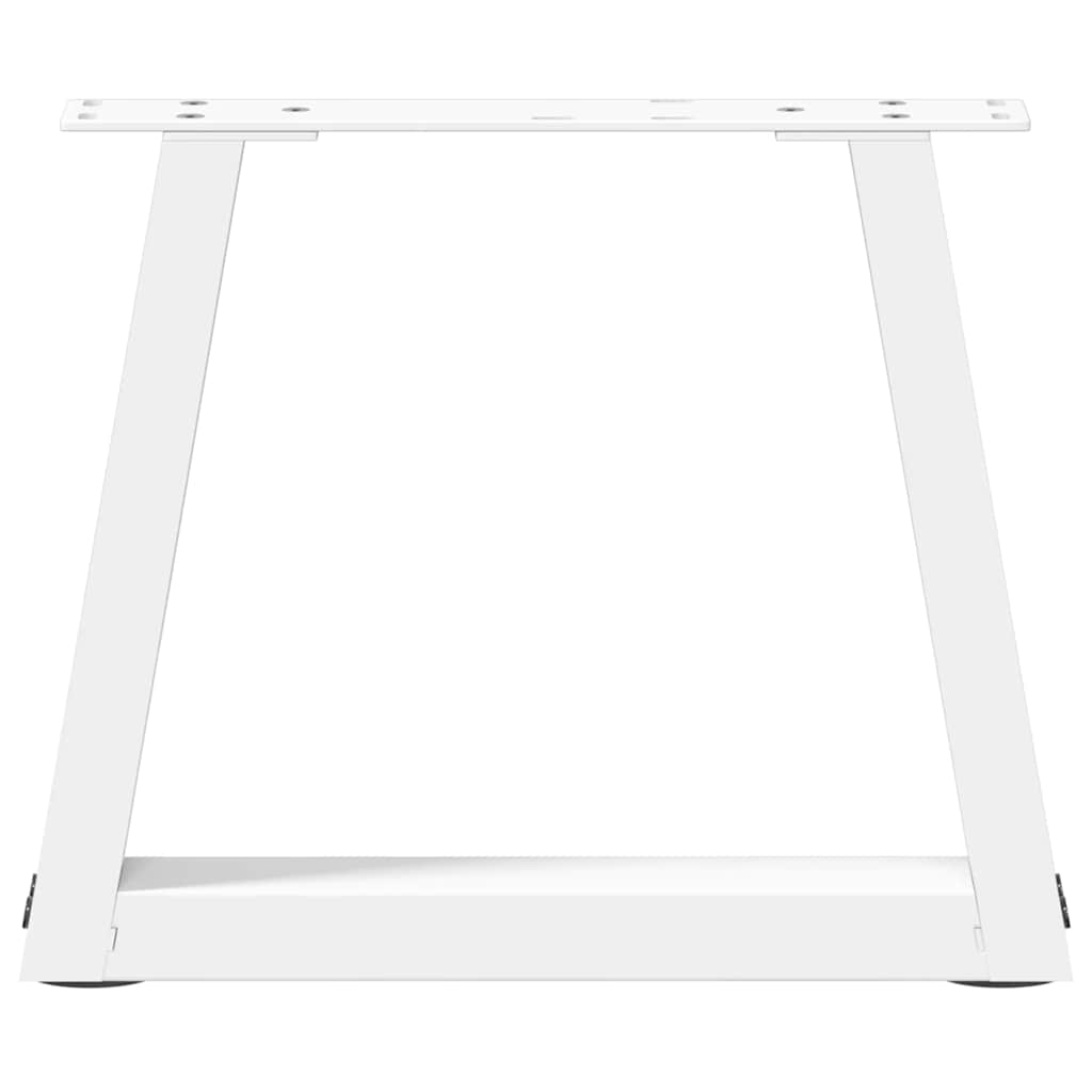 Pieds de table basse en forme de V, 2 pièces, blanc, 30 x (30-31,3) cm, acier - XIOS
