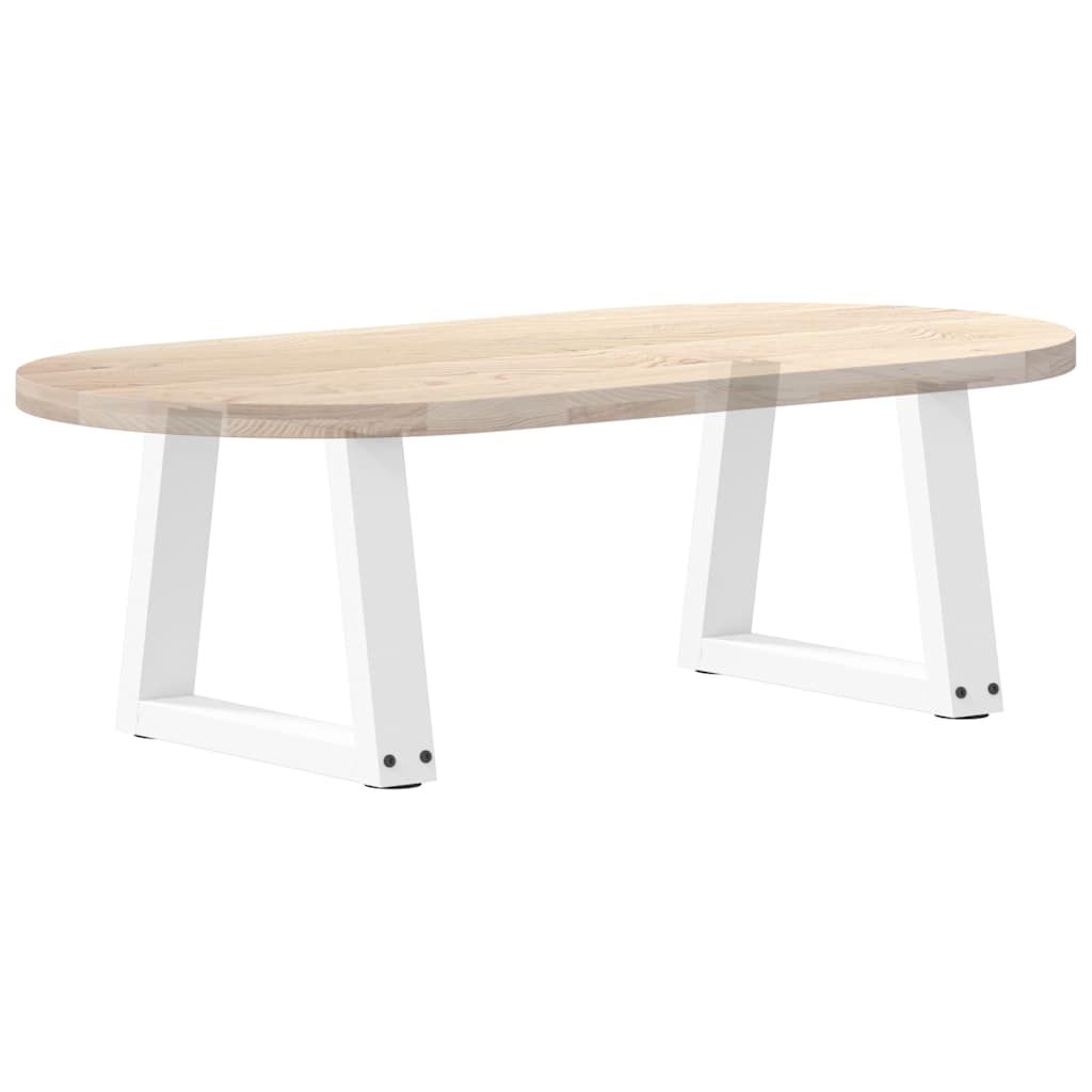 Pieds de table basse en forme de V, 2 pièces, blanc, 30 x (30-31,3) cm, acier - XIOS
