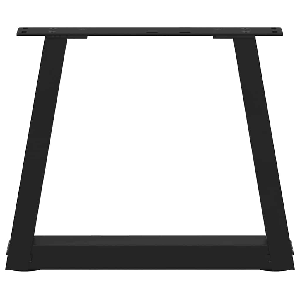 Pieds de table basse en forme de V, 2 pièces, noir, 40 x (30-31,3) cm, acier - XIOS