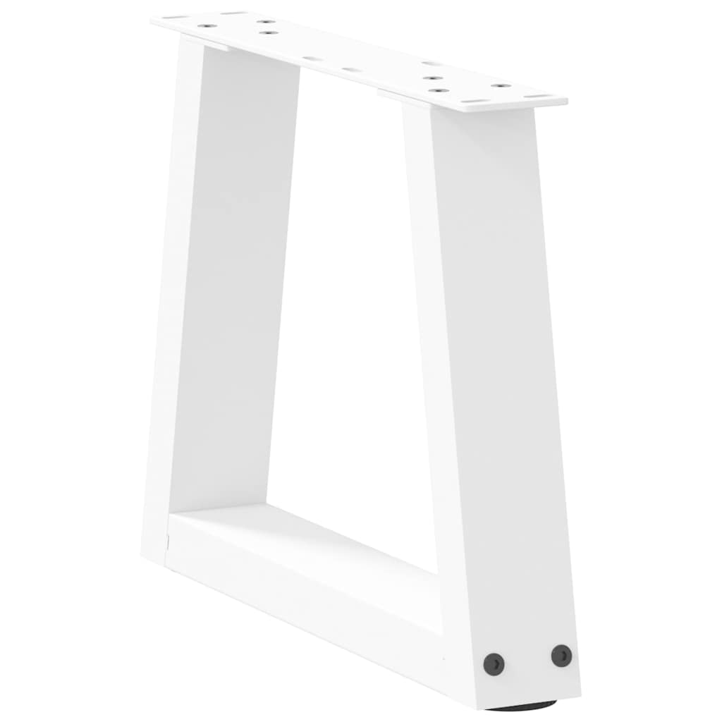 Pieds de table basse en forme de V, 2 pièces, blanc, 40 x (30-31,3) cm, acier - XIOS