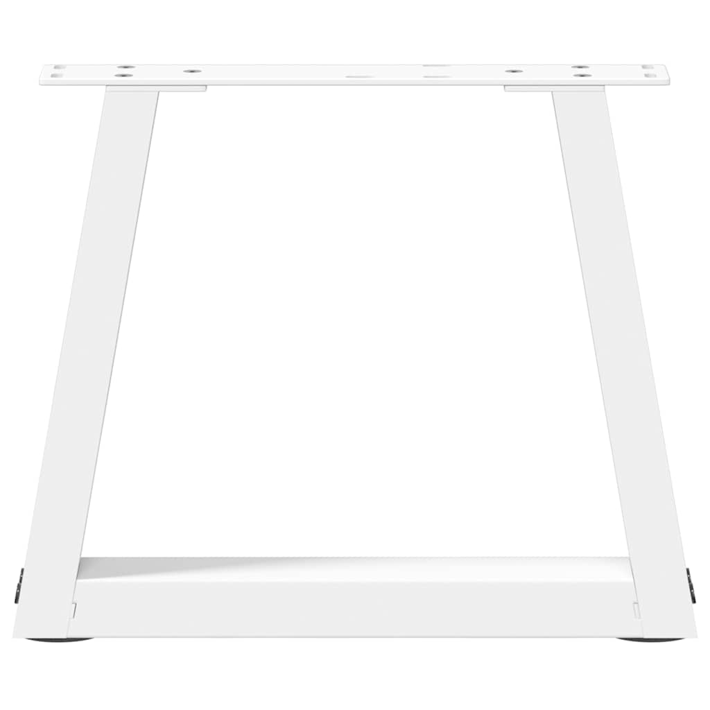 Pieds de table basse en forme de V, 2 pièces, blanc, 40 x (30-31,3) cm, acier - XIOS