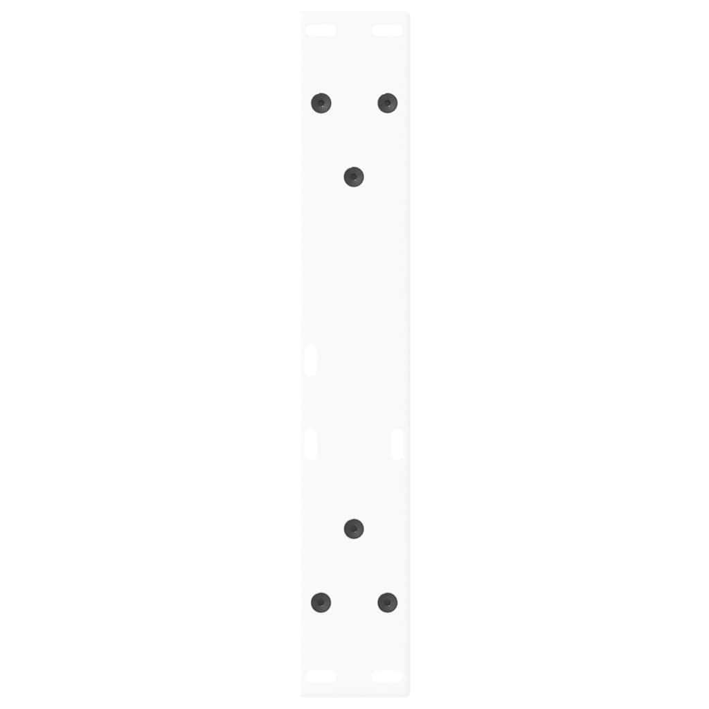 Pieds de table basse en forme de V, 2 pièces, blanc, 40 x (30-31,3) cm, acier - XIOS