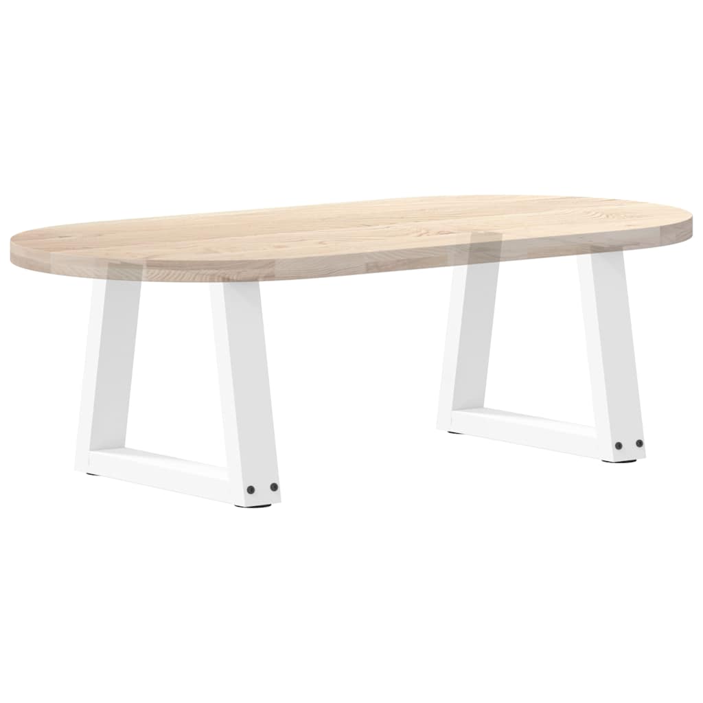 Pieds de table basse en forme de V, 2 pièces, blanc, 40 x (30-31,3) cm, acier - XIOS