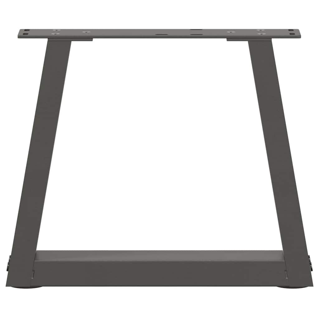 Pieds de table basse en forme de V, 2 pièces, anthracite, 40 x (30-31,3) cm, acier - XIOS