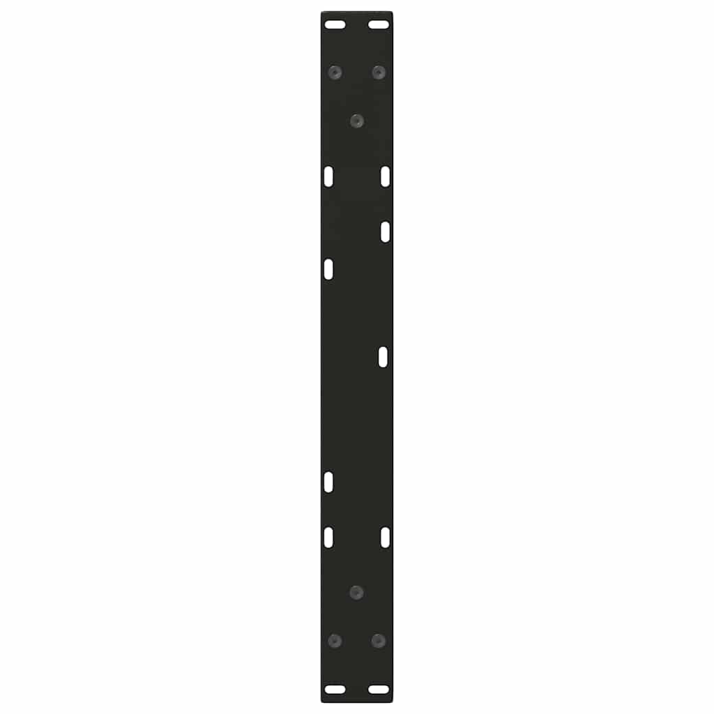 Pieds de table basse en forme de V, 2 pièces, noir, 50 x (30-31,3) cm, acier - XIOS