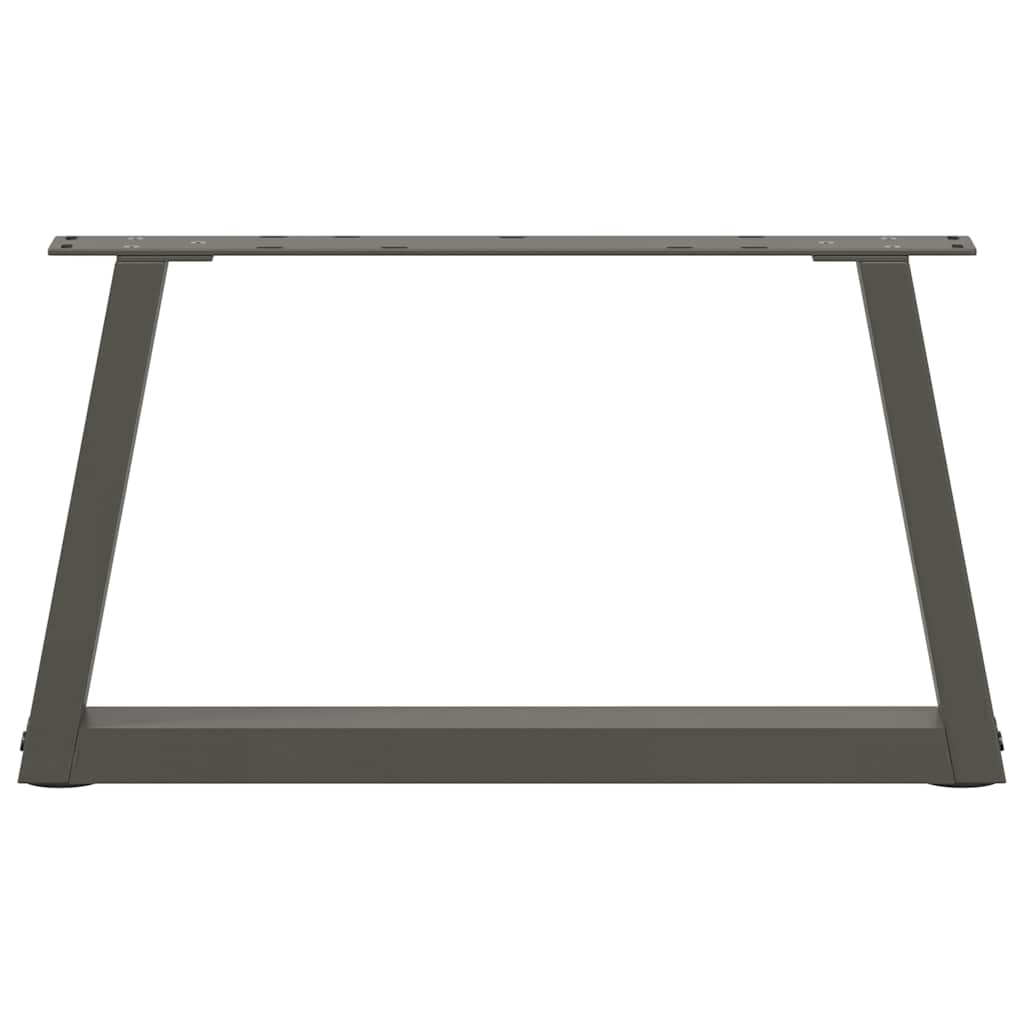 Pieds de table basse en forme de V, 2 pièces, anthracite, 50 x (30-31,3) cm, acier - XIOS