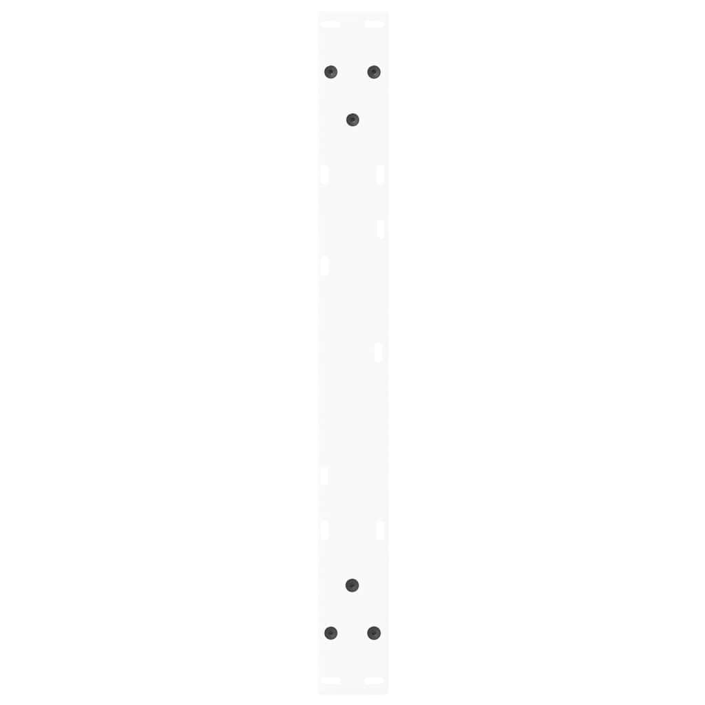 Pieds de table basse en forme de V, 2 pièces, blanc, 70 x (30-31,3) cm, acier - XIOS