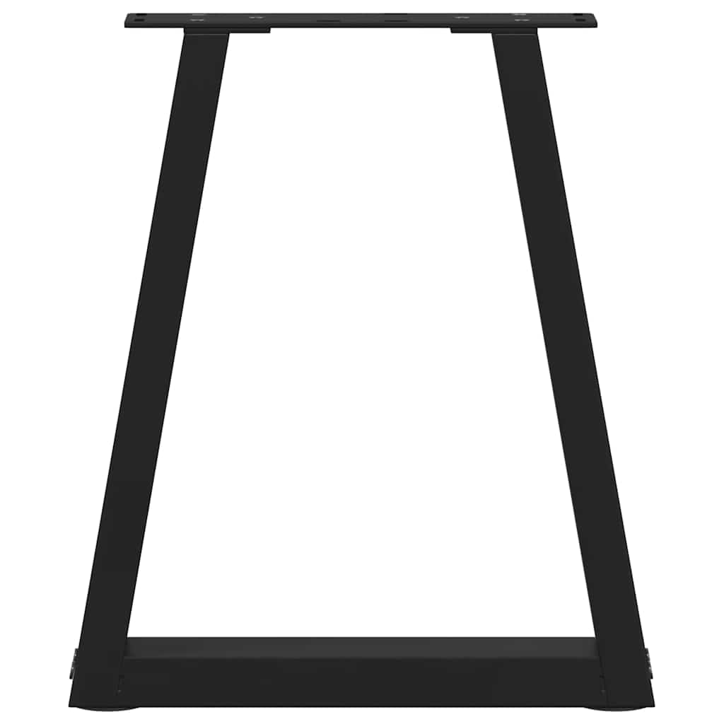 Pieds de table basse en forme de V 2 pièces Noir 28 x (42-43,3) cm Acier - XIOS