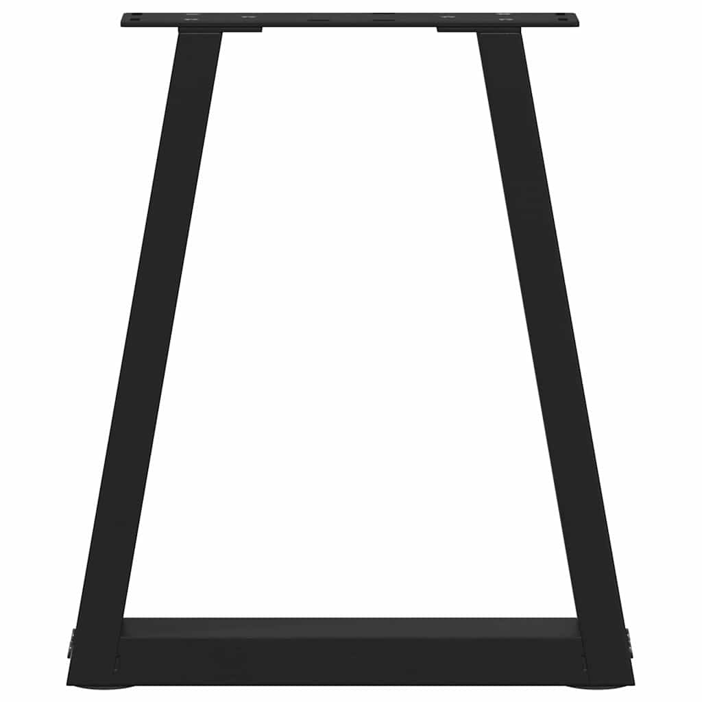 Pieds de table basse en V 2 pièces Noir 38 x (42-43,3) cm Acier - XIOS