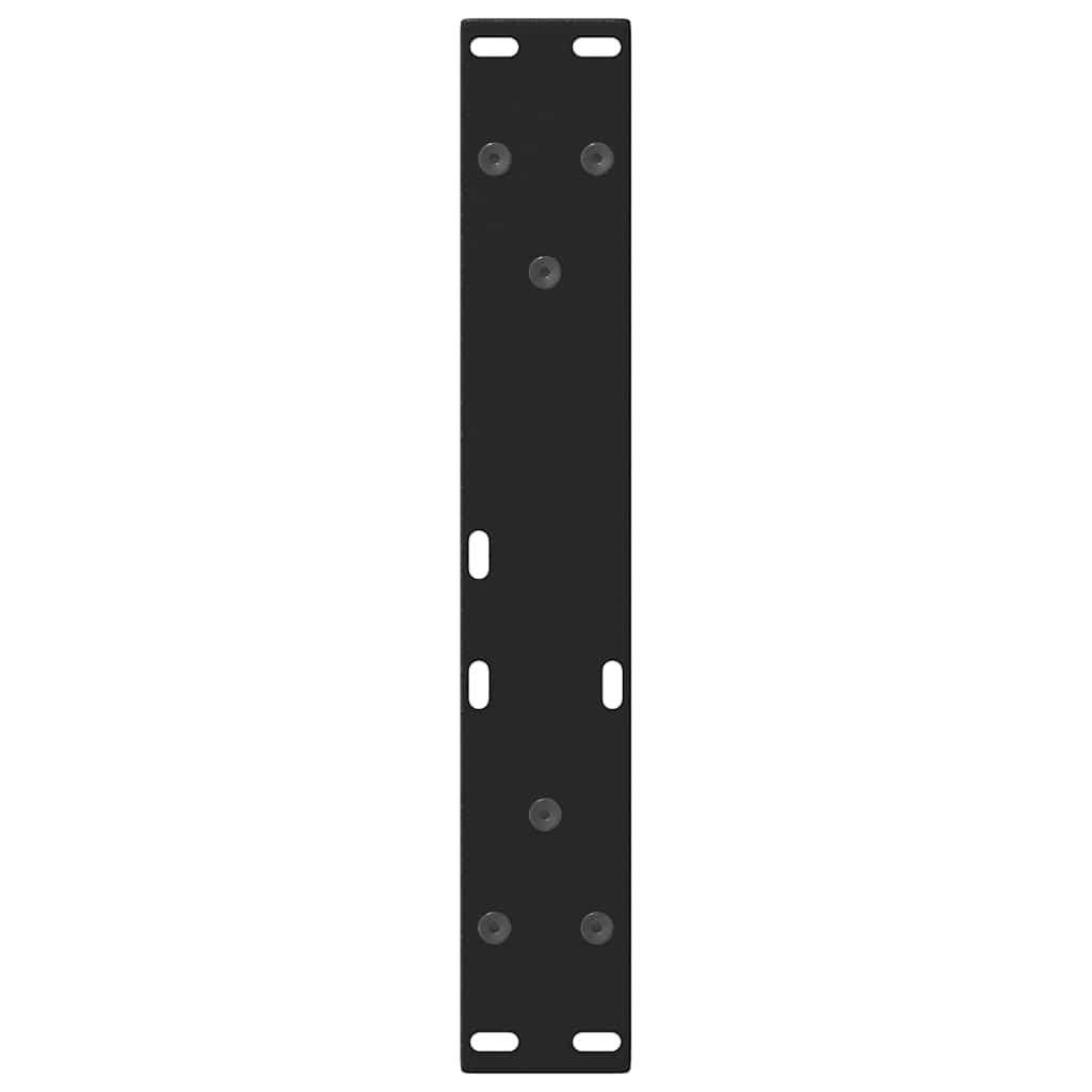 Pieds de table basse en V 2 pièces Noir 38 x (42-43,3) cm Acier - XIOS