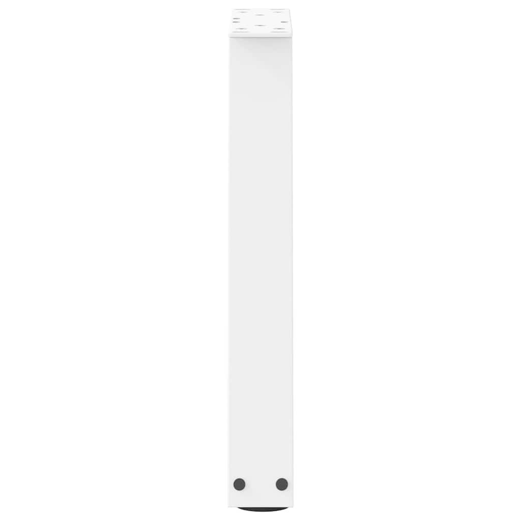 Pieds de table basse en forme de V, 2 pièces, blanc, 38 x (42-43,3) cm, acier - XIOS