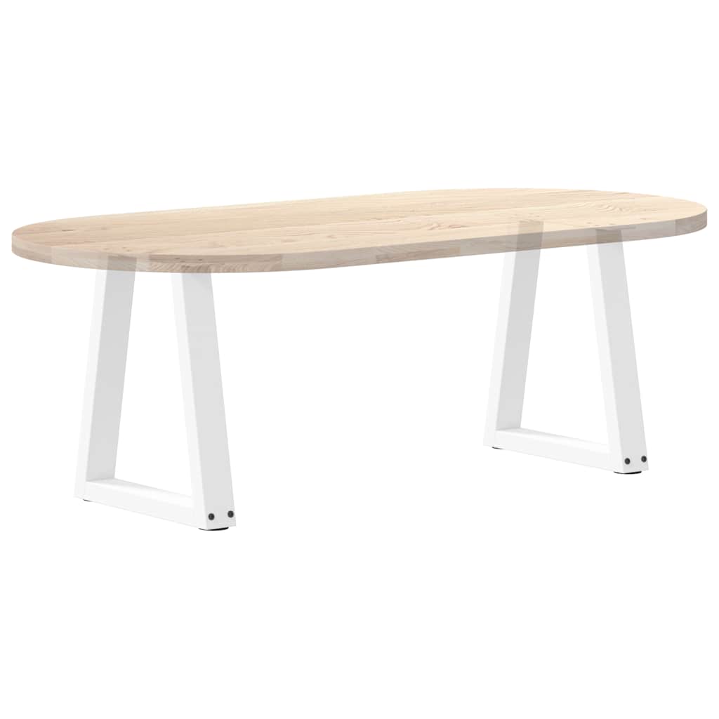 Pieds de table basse en forme de V, 2 pièces, blanc, 38 x (42-43,3) cm, acier - XIOS