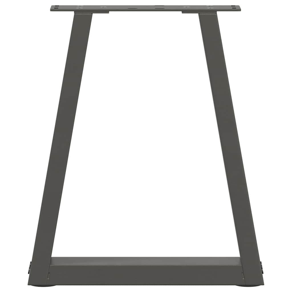 Pieds de table basse en forme de V, 2 pièces, anthracite, 38 x (42-43,3) cm, acier - XIOS
