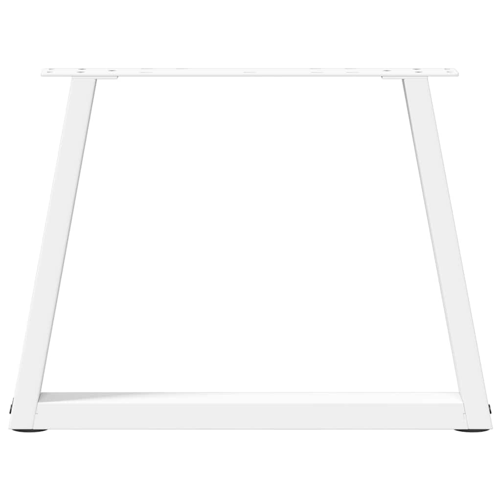 Pieds de table basse en forme de V, 2 pièces, blanc, 50 x (42-43,3) cm, acier - XIOS