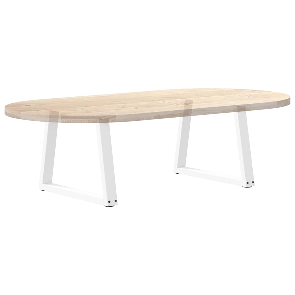 Pieds de table basse en forme de V, 2 pièces, blanc, 50 x (42-43,3) cm, acier - XIOS