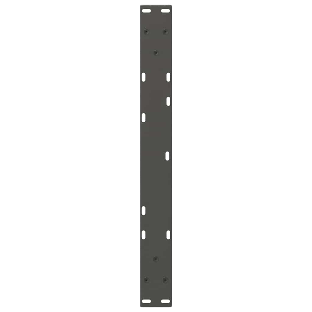 Pieds de table basse en forme de V, 2 pièces, anthracite, 50 x (42-43,3) cm, acier - XIOS