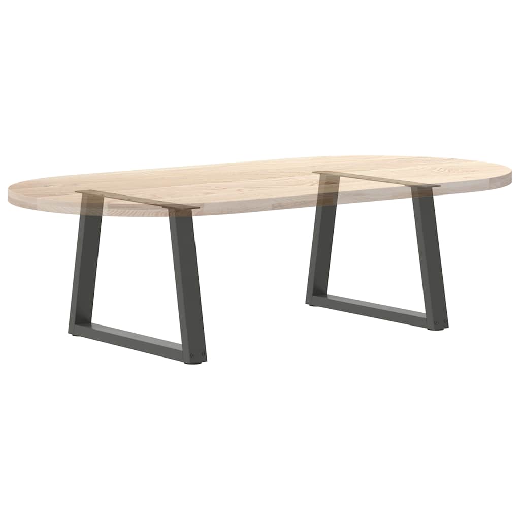 Pieds de table basse en forme de V, 2 pièces, anthracite, 50 x (42-43,3) cm, acier - XIOS