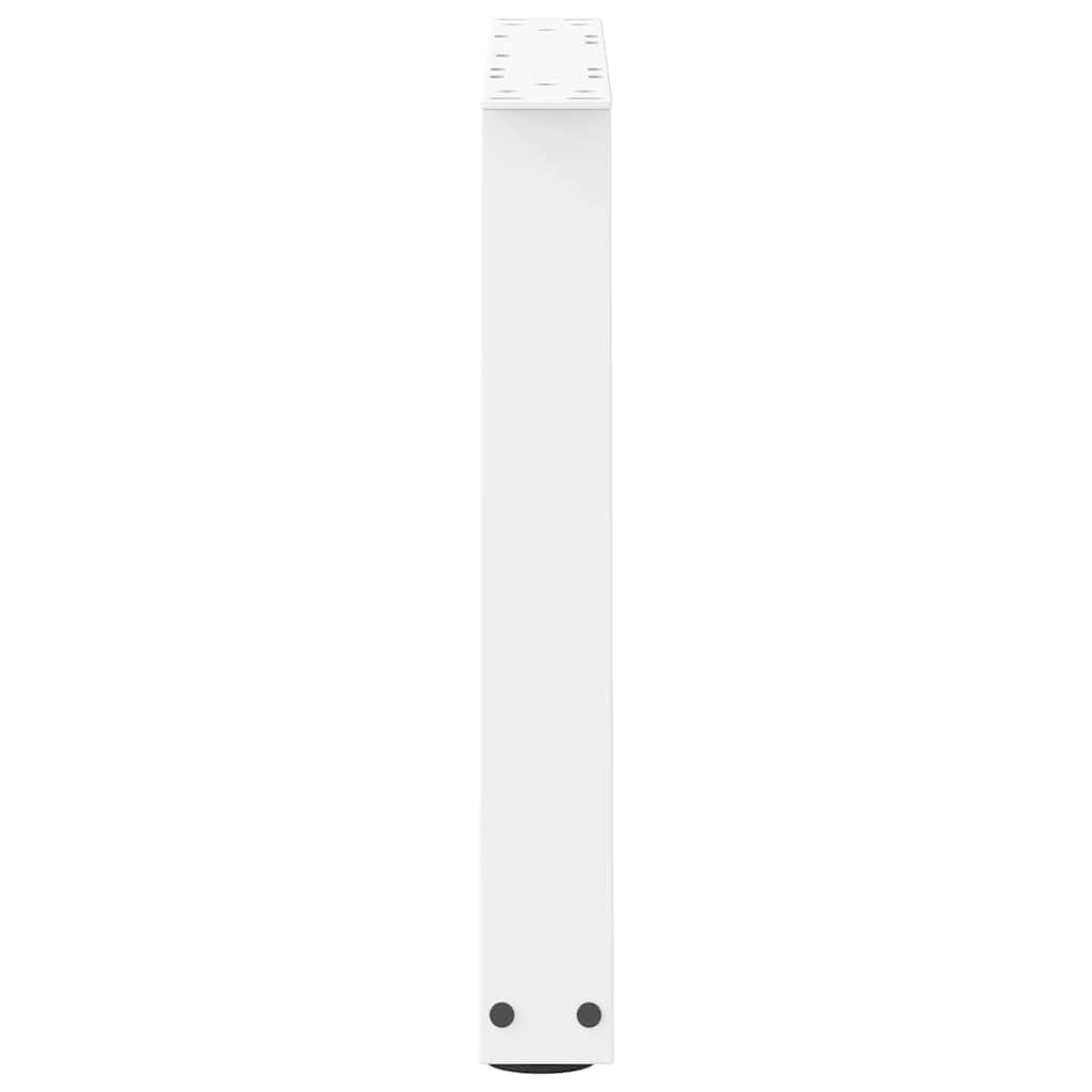 Pieds de table basse en forme de V, 2 pièces, blanc, 70 x (42-43,3) cm, acier - XIOS