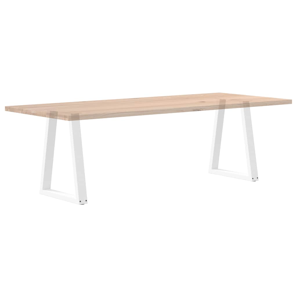Pieds de table à manger en forme de V, 2 pièces, blanc, 50x(72-73,3) cm, acier - XIOS