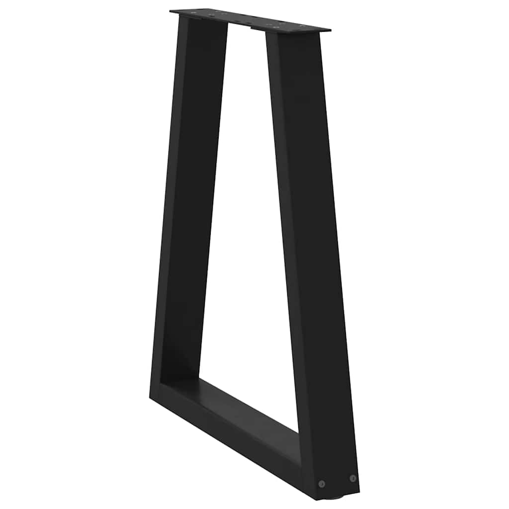 Pieds de table à manger en V 2 pièces Noir 60 x (72-73,3) cm Acier - XIOS