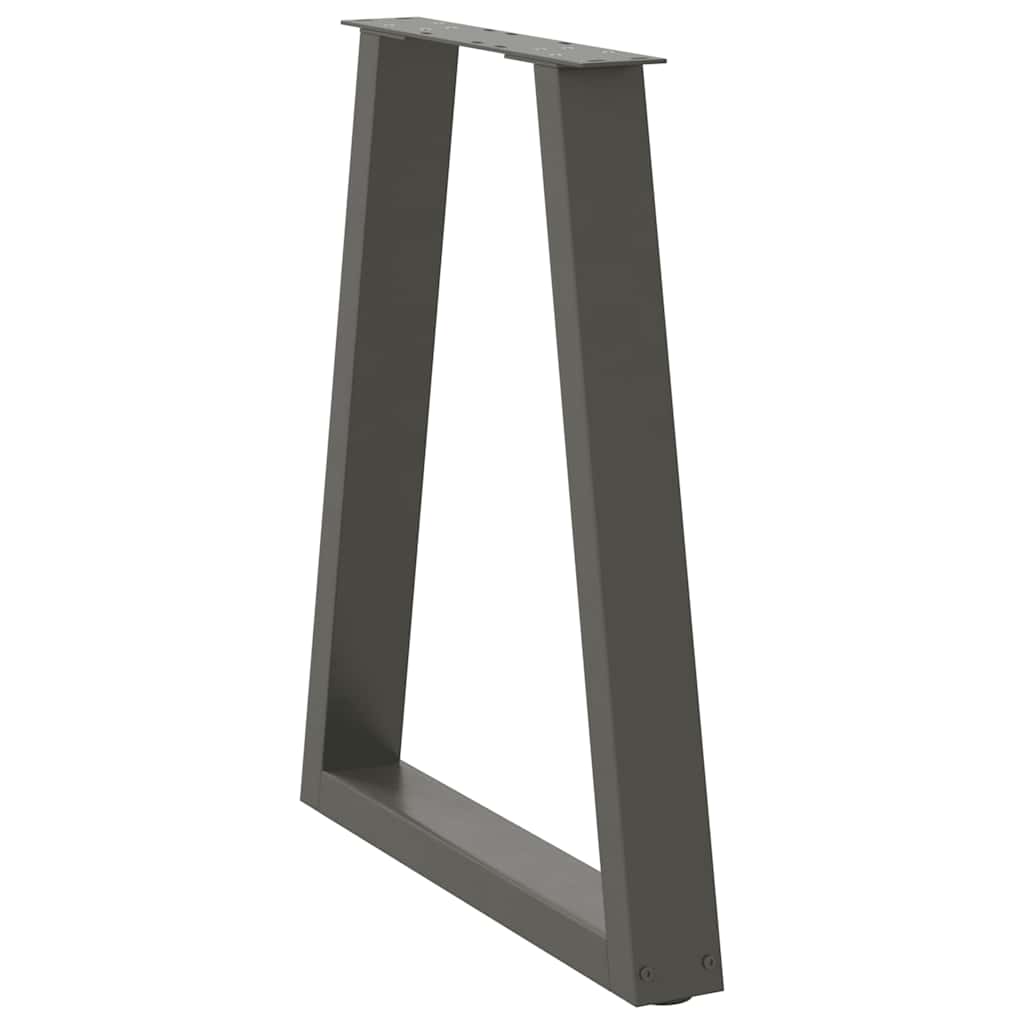 Pieds de table à manger en V 2 pièces Anthracite 60 x (72-73,3) cm Acier - XIOS