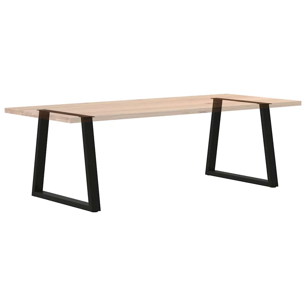 Pieds de table à manger en forme de V, 2 pièces, noir, 70 x (72-73,3) cm, acier - XIOS
