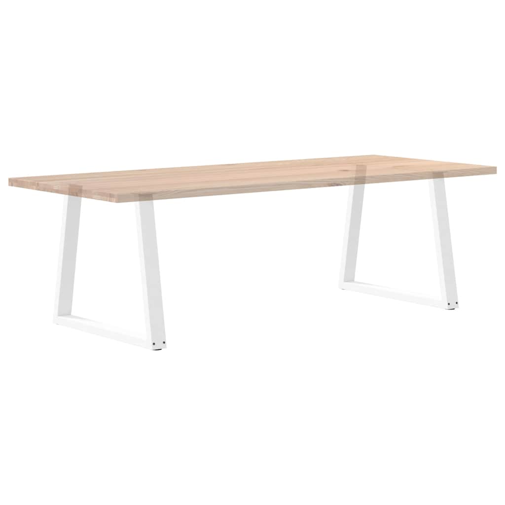 Pieds de table à manger en forme de V, 2 pièces, blanc, 70 x (72-73,3) cm, acier - XIOS