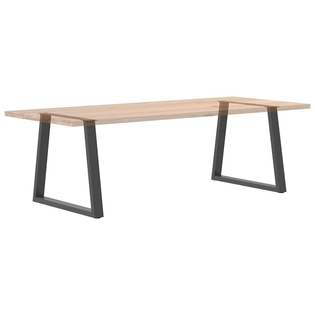 Pieds de table à manger en forme de V, 2 pièces, anthracite, 70 x (72-73,3) cm, acier - XIOS