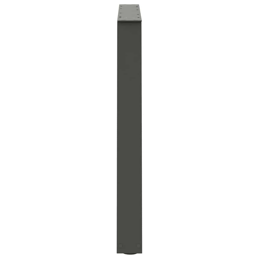 Pieds de table à manger en forme de V, 2 pièces, anthracite, 90 x (72-73,3) cm, acier - XIOS