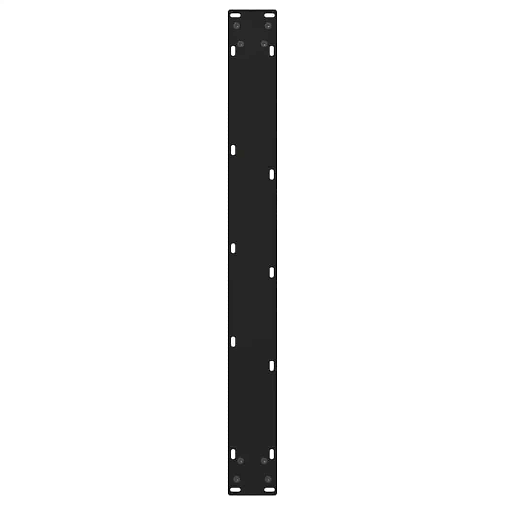 Pieds de table à manger en forme de V, 2 pièces, noir, 100 x (72-73,3) cm, acier - XIOS