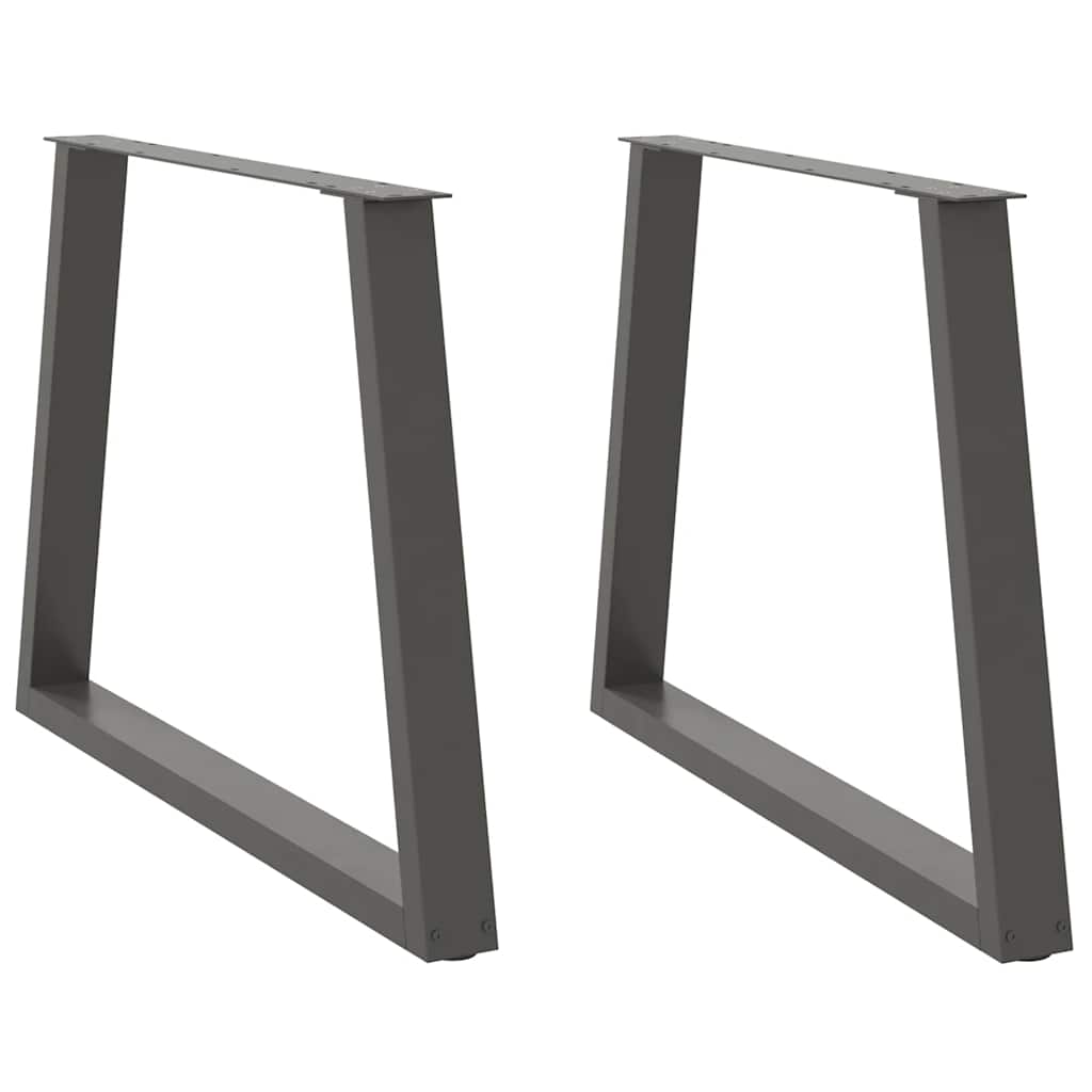Pieds de table à manger en forme de V 2 pièces Anthracite 100 x (72-73,3) cm Acier - XIOS