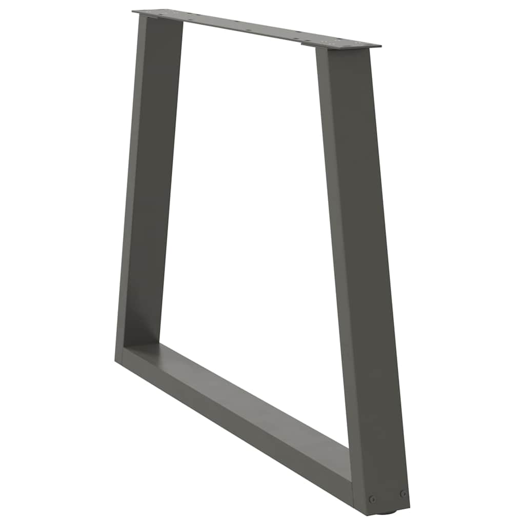Pieds de table à manger en forme de V 2 pièces Anthracite 100 x (72-73,3) cm Acier - XIOS