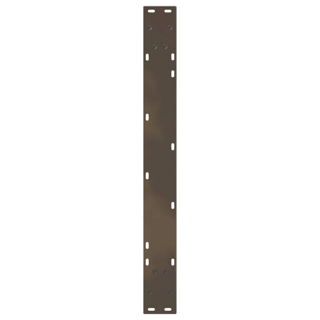 Pieds de table à manger en forme de V, 2 pièces, acier naturel, 100 x (72-73,3) cm - XIOS