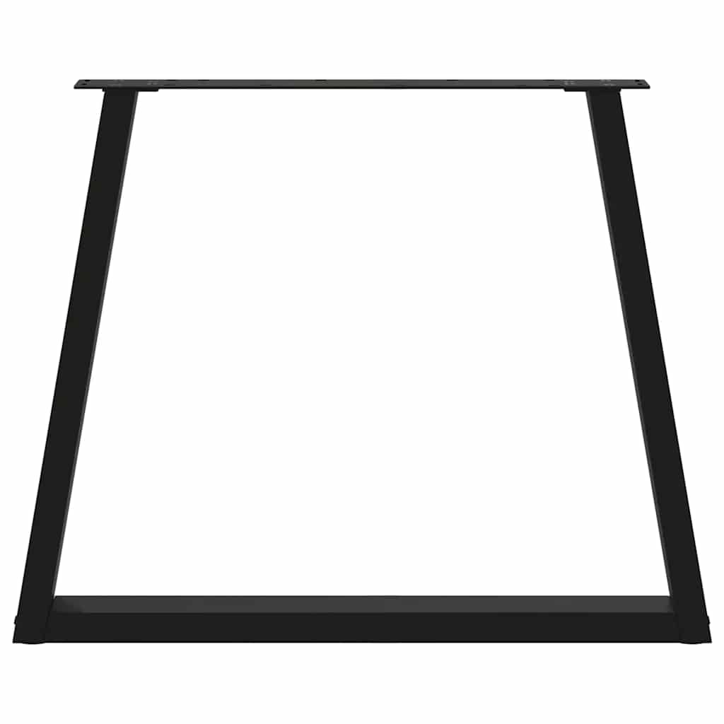 Pieds de table à manger en V 3 pièces Noir 80 x (72-73,3) cm Acier - XIOS