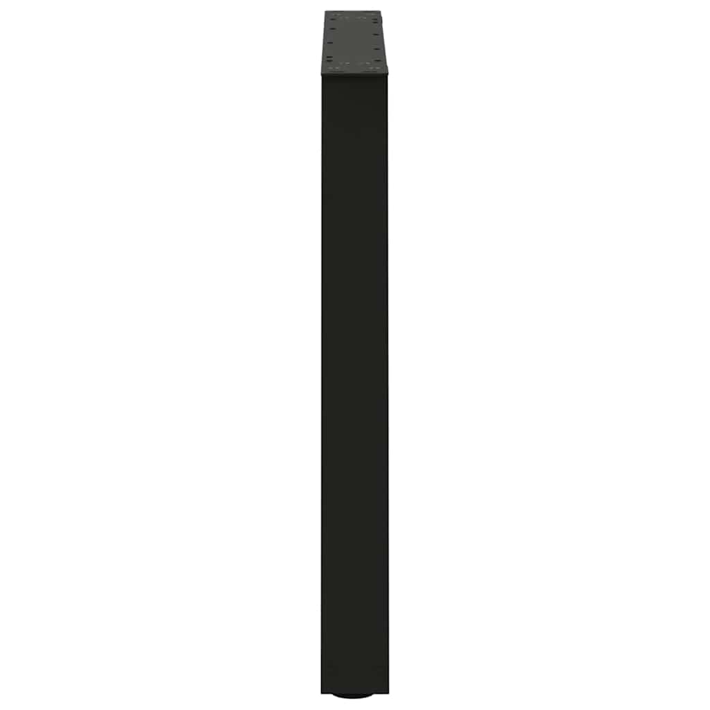 Pieds de table à manger en V 3 pièces Noir 80 x (72-73,3) cm Acier - XIOS