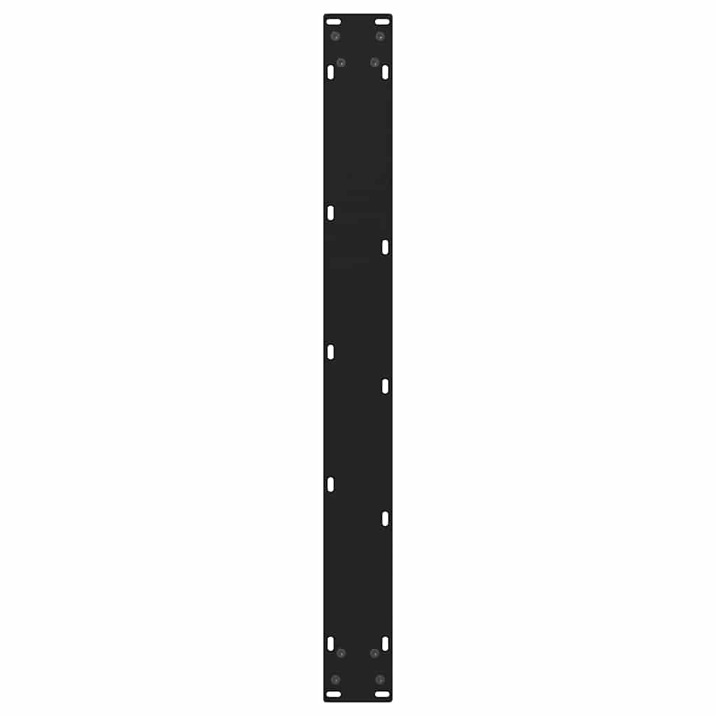 Pieds de table à manger en V 3 pièces Noir 80 x (72-73,3) cm Acier - XIOS
