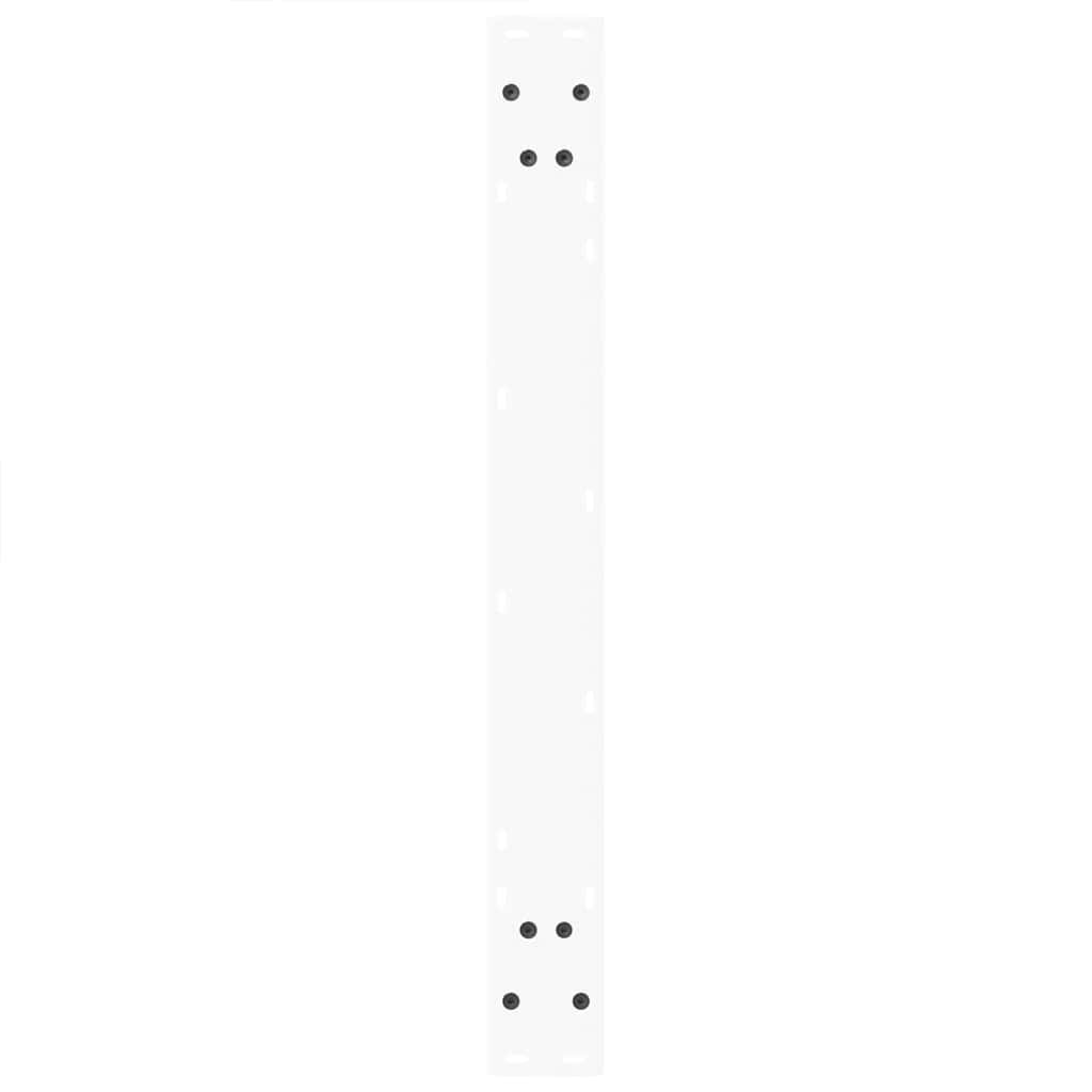 Pieds de table à manger en forme de V, 3 pièces, blanc, 80 x (72-73,3) cm, acier - XIOS
