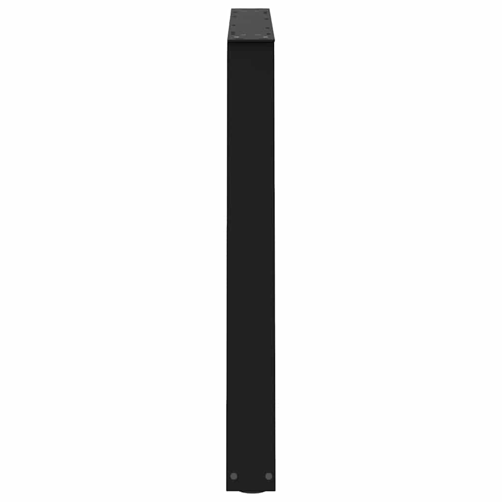 Pieds de table à manger en V 3 pièces Noir 90 x (72-73,3) cm Acier - XIOS