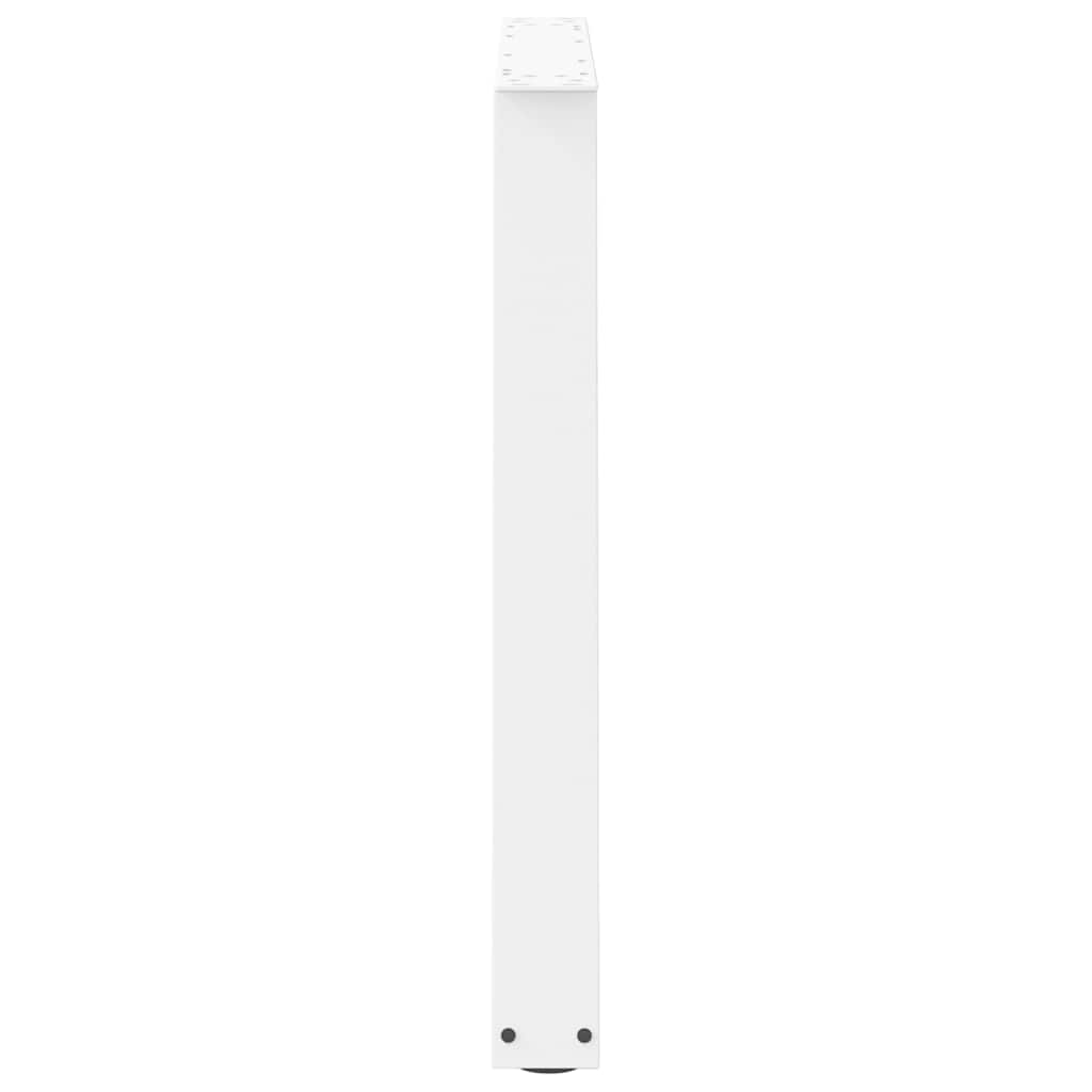 Pieds de table à manger en V 3 pièces Blanc 90 x (72-73,3) cm Acier - XIOS
