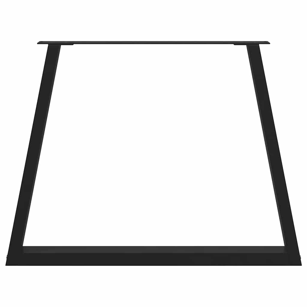 Pieds de table à manger en forme de V, 3 pièces, noir, 100 x (72-73,3) cm, acier - XIOS