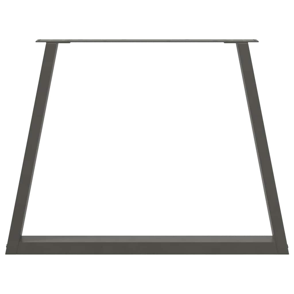Pieds de table à manger en forme de V, 3 pièces, anthracite, 100 x (72-73,3) cm, acier - XIOS