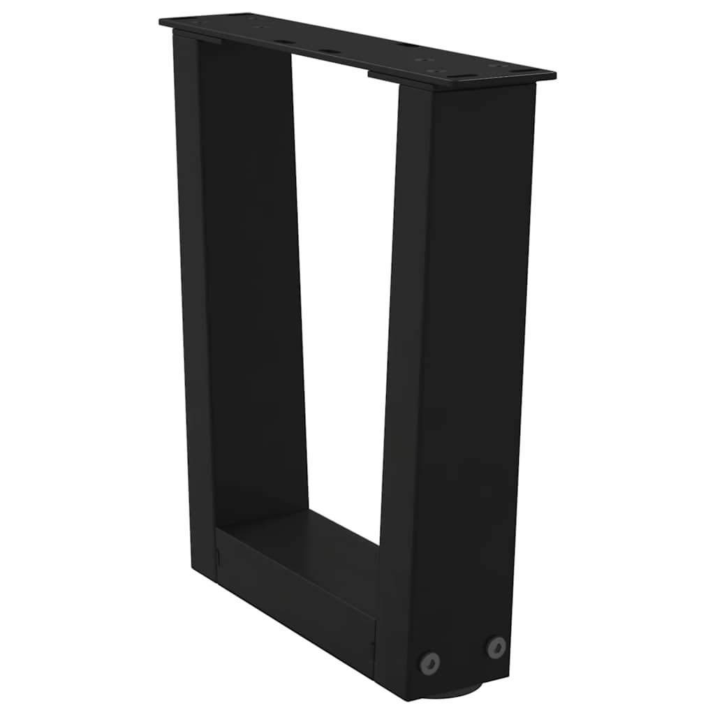 Pieds de table basse en V 2 pièces Noir 30 x (30-31,3) cm Acier - XIOS
