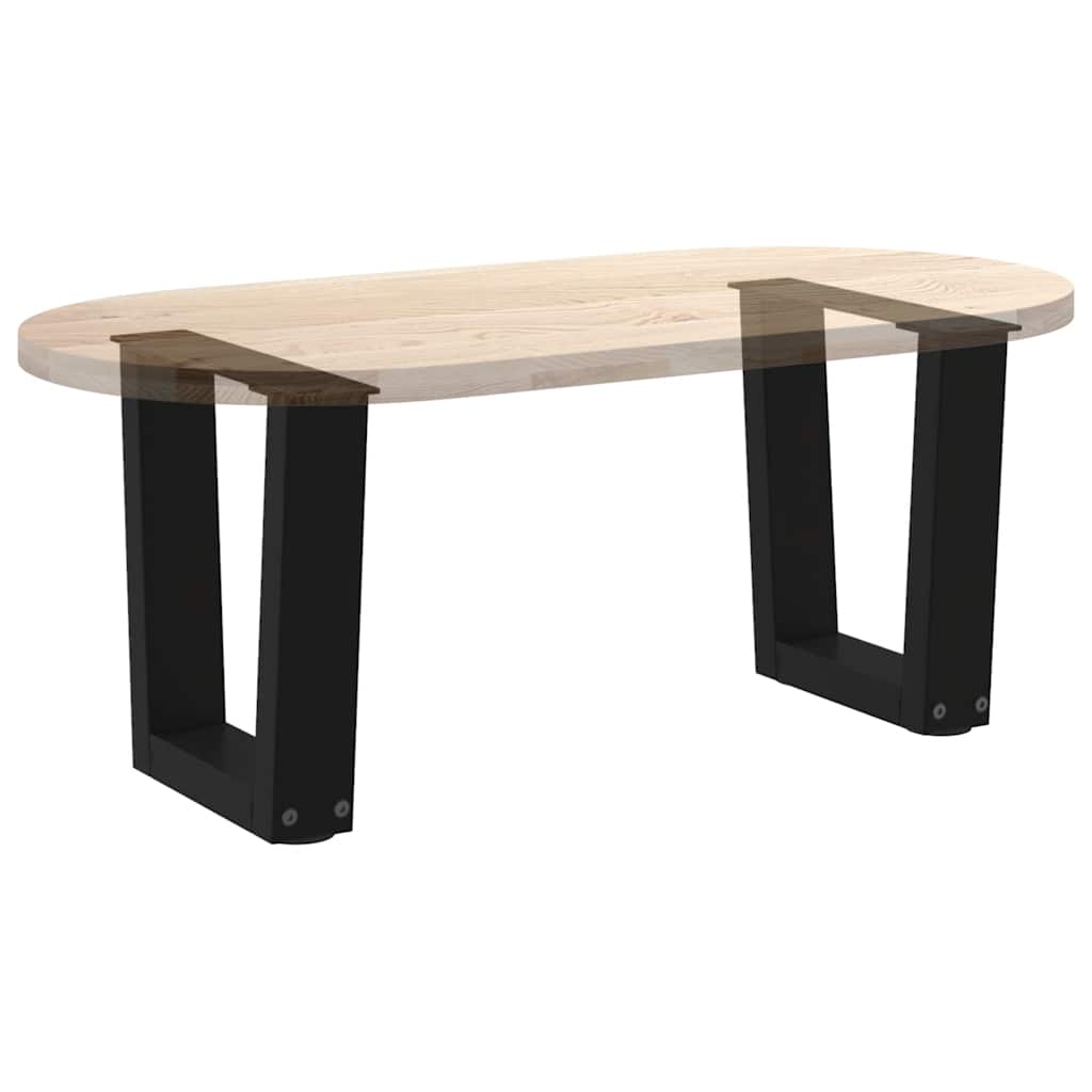 Pieds de table basse en forme de V, 2 pièces, noir, 40 x (30-31,3) cm, acier - XIOS