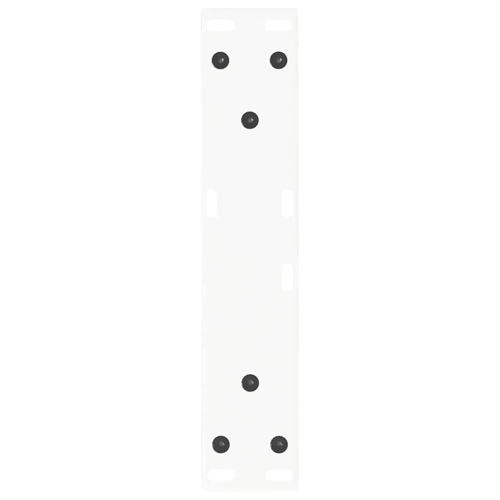 Pieds de table basse en forme de V, 2 pièces, blanc, 40 x (30-31,3) cm, acier - XIOS