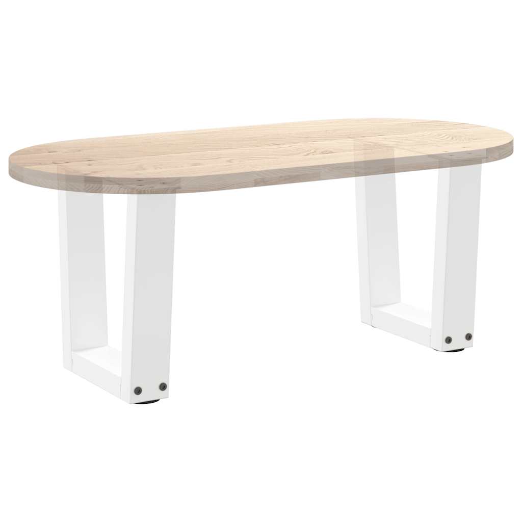 Pieds de table basse en forme de V, 2 pièces, blanc, 40 x (30-31,3) cm, acier - XIOS