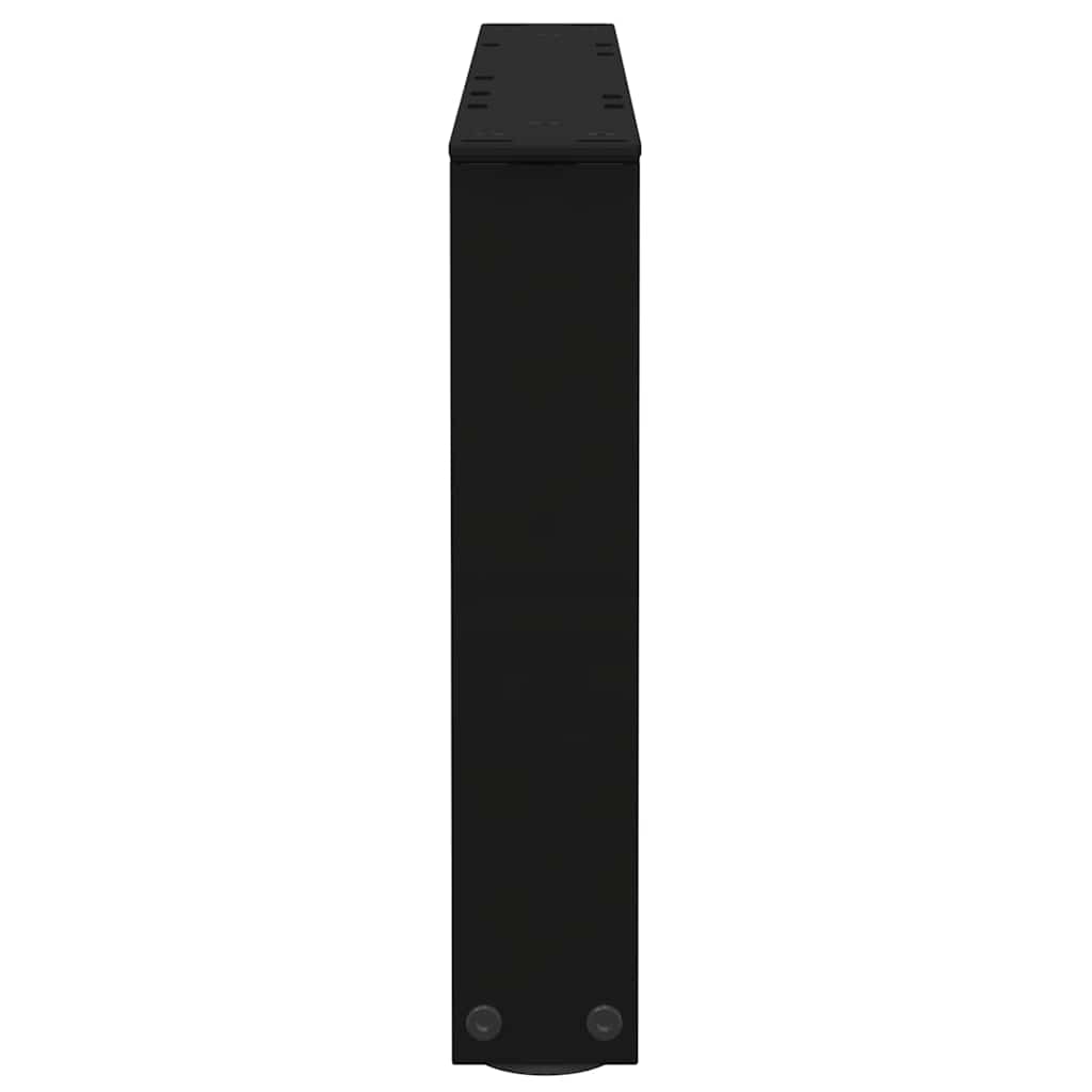 Pieds de table basse en forme de V, 2 pièces, noir, 50 x (30-31,3) cm, acier - XIOS