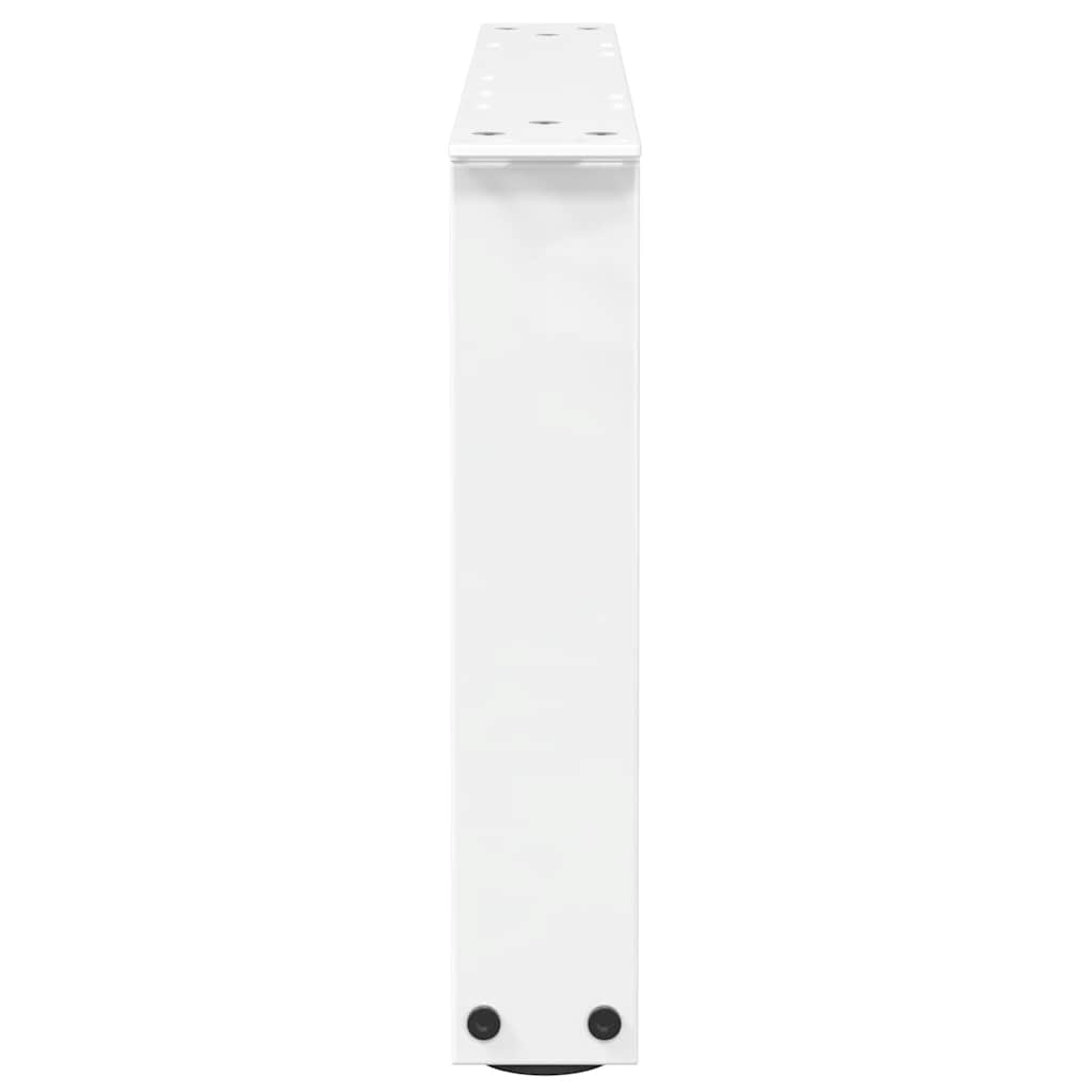 Pieds de table basse en forme de V, 2 pièces, blanc, 50 x (30-31,3) cm, acier - XIOS