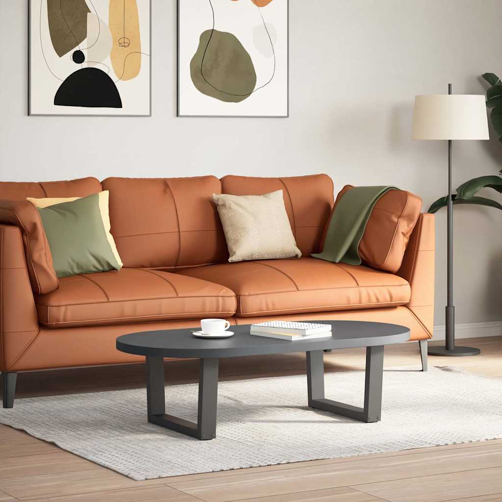 Pieds de table basse en forme de V, 2 pièces, anthracite, 50 x (30-31,3) cm, acier - XIOS
