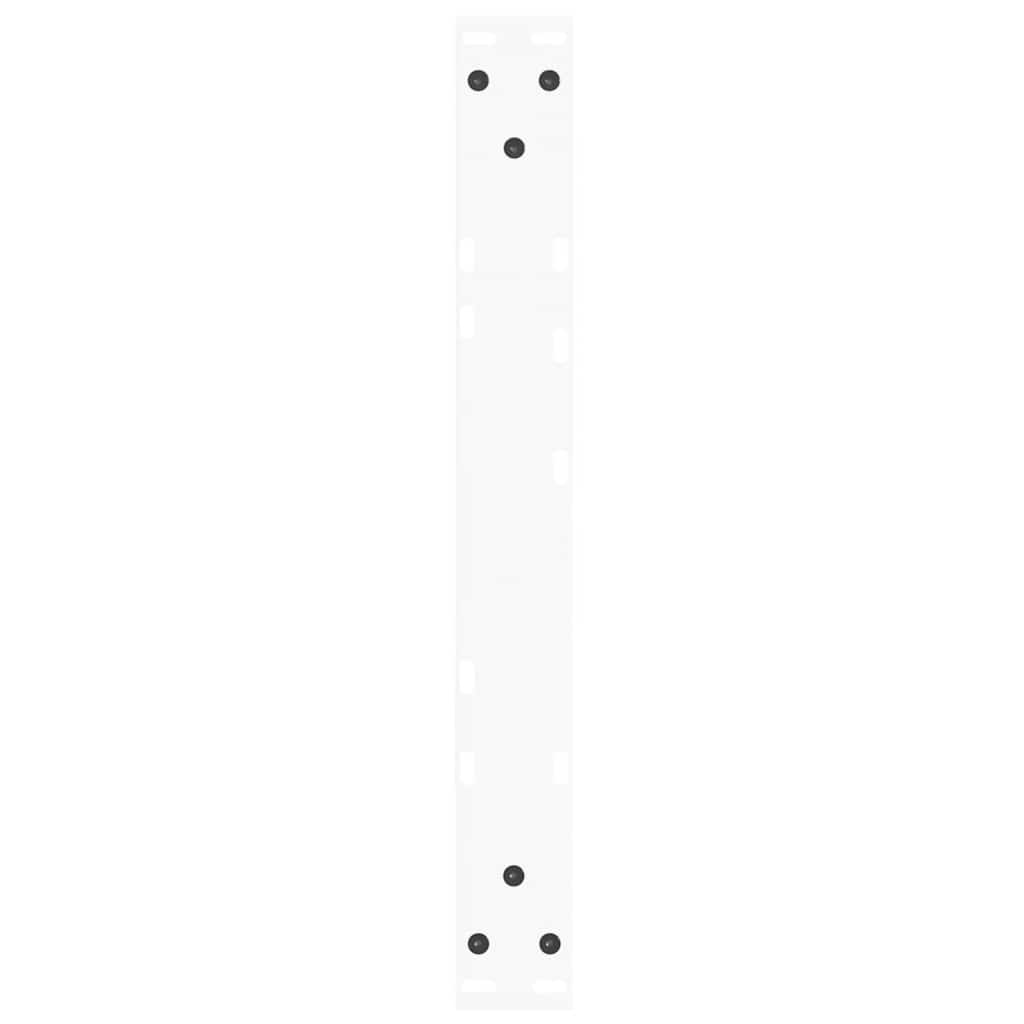 Pieds de table basse en forme de V, 2 pièces, blanc, 60 x (30-31,3) cm, acier - XIOS